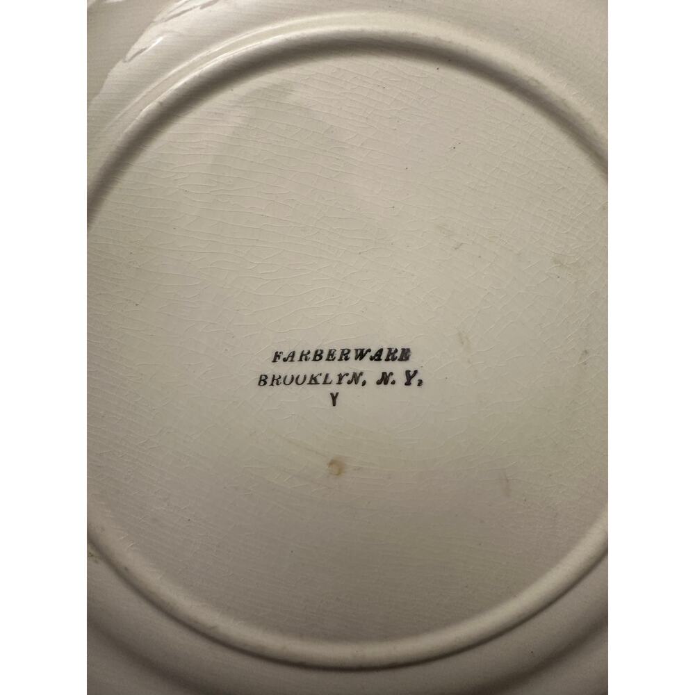 Farberware China & Wrought Aluminum Serving Plate Vintage Victoriana - Picture 3 of 4